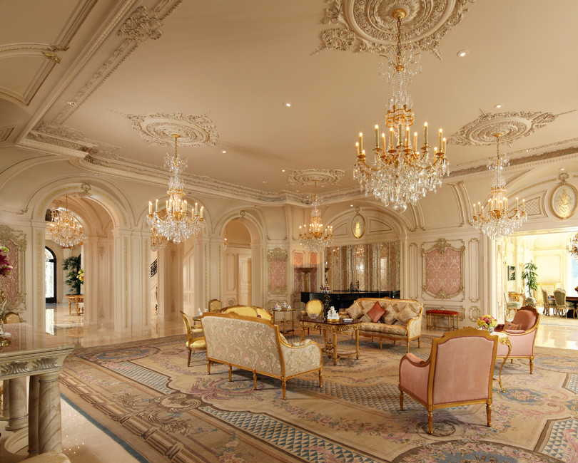 過(guò)于奢華的巴洛克風(fēng)格裝飾會(huì)所的室內(nèi)設(shè)計(jì)